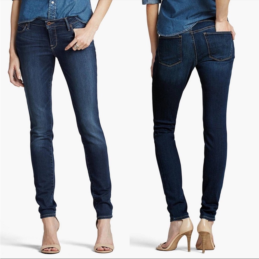 Lucky Brand Lolita Skinny Dark Wash Jeans, mid-rise, size 14 - EUC